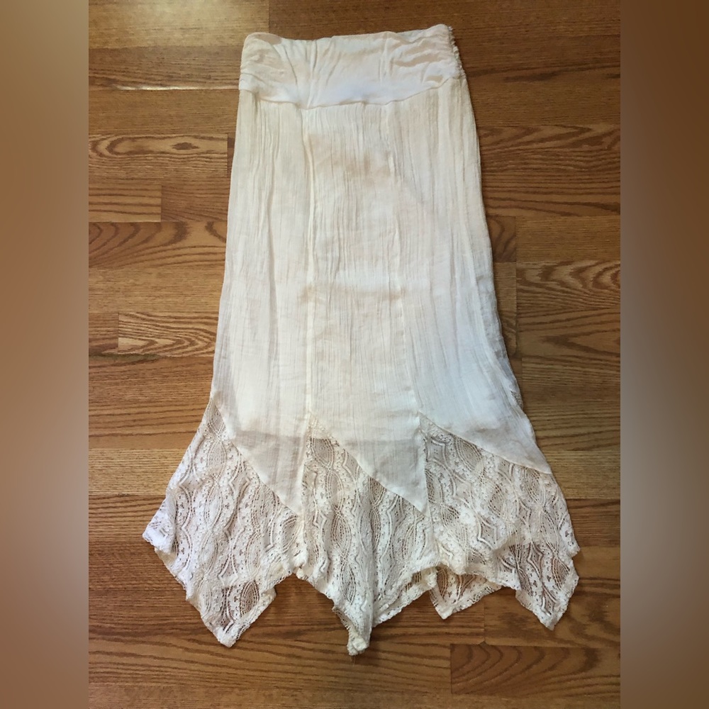 Apt. 9 brand size small white maxi skirt, 3/4 length